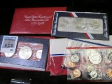 1987 S U.S. Mint Set, original as issued & a pair of 1976 S U.S. Three Piece Silver Mint Sets in ori