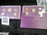 1986 S & 92 S U.S. Proof Sets, both original as issued.