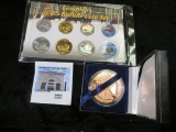Complete 2005 Buffalo Coin Set; & 2011 Copper One Ounce with Standing Liberty design in a display bo