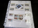 Four pages containing 57 total stamps, 45 are Mint condition. 1982-84.