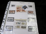 Four pages containing 65 total stamps, 46 are Mint condition. 1983-84.