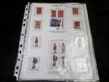 Four pages containing 72 total stamps, 54 are Mint condition. 1986-87.
