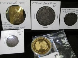 1768A Austria 30 Kreuzer, KM2071, G-VG; 1815A Austria 10 Kreuzer, KM2132, VG; Medal of Austria, 100t
