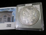 1881 P Morgan Silver Dollar.