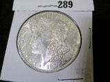 1921 D Morgan Silver Dollar, Gem BU.