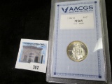 1986 D Silver George Washington Commemorative Half Dollar, AACGS slabbed MS65.