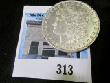 1881 O Morgan Silver Dollar, a nice attractive grade.