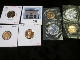 (5) early Proof Lincoln Cents including a 1960 P small date, Some in cellophane.