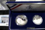 1993 Bill of Rights Commemorative Coins Two-Coin Proof Set with C.O.A.