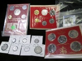 1981 Six-Piece Mint Set from the Vatican, MS-86; Five-piece Unknown Metal Proof Set; five-piece Souv