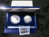 1993 Bill of Rights Commemorative Coins Two-Coin Proof Set with C.O.A.