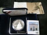 1994 U.S. Capitol Commemorative Proof Silver Dollar in original box of issue with COA.