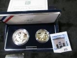 1994 World Cup USA 1994 Two-Coin Proof Set, original as issued with COA.