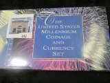 The United States Millennium Coinage and Currency Set, in original Mint sealed holder. Includes Geor