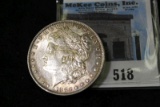 1883 O Morgan Silver Dollar, Toned Uncirculated.