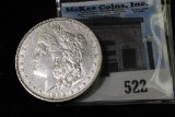 1902 P Morgan Silver Dollar, EF+.