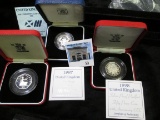 1986 United Kingdom XIII Commonwealth Games Silver 2 Pounds Commemorative; 1997 United Kingdom Silve