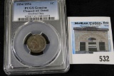 1894/1894 Indian Head Cent slabbed :PCGS Genuine Cleaned-AU Detail Doubled Date”.