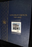 1909-40 S Partial Set of Lincoln Cents in a blue Deluxe Whitman album. Includes several Key dates in