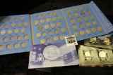 1938-61 D Partial Set of Jefferson Nickels in a blue Whitman folder; & 1999 P & D Susan B. Anthony D