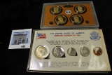 Complete five-piece Coinage Set of 1965 in a special holder; & 2011 Four-piece Presidential Dollar P