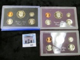 1983 S, 84 S, & 85 S U.S. Proof Sets, in original holders as issued.