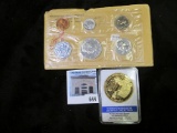 1964 five-piece Silver Proof Set in original envelope & a slabbed Star Spangled Banner U.S. National