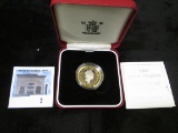 1997 United Kingdom Sterling Silver Proof Two Pound Coin.
