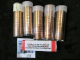Group of six (6) 50 count BU rolls of Canadian cents - 1964, 1968, (2) 1979, 1989, 2012 (LAST YEAR)
