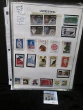 Pack with 4 pages containing 71 U.S. Stamps, face value of Mint is $6.06.