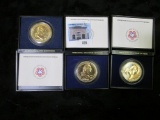 3 1972 Bicentennial Medals featuring George Washington in original packaging with paperwork