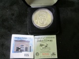 John Elway QB Club coin, officially licensed by the NFL, in original box with paperwork