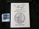 Pair of BU and Proof reproduction / copy 1804 Dollars produced by the Gallery Mint, in original box
