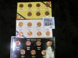 Group of 5 sets of BU 1982 7 coin Lincoln Cent variety sets