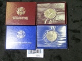 2 Commemorative Half Dollars - 1986-D Statue of Liberty and 1992-P Olympic Gymnast, both in original