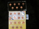Group of 6 sets of BU 1982 7 coin Lincoln Cent variety sets