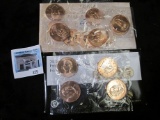 2 sets of First Spouse Bronze medals, 2009 & 2010 in original packaging