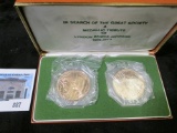 Salute to LBJ, 2 coin/medal set in original packaging