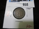 1862 Indian Head Cent, XF, 4 FULL DIAMONDS, value $50+