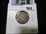 1863 Indian Head Cent, G, value $10+