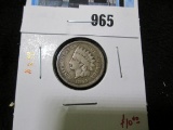 1863 Indian Head Cent, G, value $10+