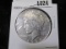 1934 D U.S. Peace Silver Dollar.