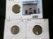 Group of 3 Lincoln Cents - 1910-S F, 1911 VF, 1911-D VG, group value $31+