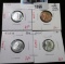 Group of 4 1943 Steel cents, 1943PDS all BU, plus a BU copper plated novelty, nice group of BU steel
