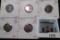 Group of 5 BU toned Lincoln Cents - 1946 blue & purple, 1946-D, 1947PDS, all purple 1947S is SPECTAC
