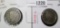 Pair of V Nickels - 1883 with CENTS G obv AG rev & 1884 VG, value for pair $50+