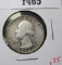 1937-S Washington Quarter, third lowest mintage in classic 1932-1964 series, semi-key date, F+ toned