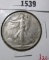 1940 Walking Liberty Half Dollar, XF/AU, value $20+