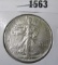 1943 Walking Liberty Half Dollar, AU, value $20+