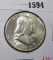 1955 Franklin Half Dollar, BU, value $35+